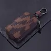 Universal New 2024 High quality Leather Smart Flip Remote Car Key Fob Shell Case Cover Holder Bag Pouch Wallet Protector Keychain Organizer