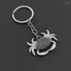 Porte-clés crabe mignon pour femmes, drôle, garçon, métal, joli animal, cadeaux, ami