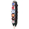 カラフルな花バッグ用ファッションショルダーストラップ荷物ストラップハンドバッグ用高品質のレザーハンドル複数の色243U
