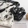 Women Square Scarf Skinny Ribbon Head Neck Small Pleated Hair Tie Band Kerchief Satin Foulard Scarves Headscarf Neckerchief