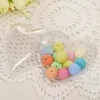 Cadeau cadeau 5pcs transparent en plastique en forme de coeur boule remplissable boîtes d'emballage de bonbons ornement d'arbre de Noël décor de fête d'anniversaire de mariage