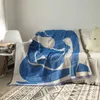 Coperte 160x130 cm Ins Style Coperta da tiro per divano letto Nappe lavorate a maglia vintage Arazzo Jacquard Coperte da campeggio Tappetino Pinnic per esterni HKD230922