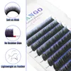 False Eyelashes Ombre Pink Red Blue Purple Mix Trays Mink Colored Eyelashes Ombre Lashes Natural False Eyelash Extension Colourful Lash Makeup 230921