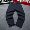 Männer Hosen Männer Hiphop Baggy Jeans Schwarz Lose Fit Herren Hip Hop Streetwear Denim Plus Größe Bell-Bottom Skateboard Hosen lange