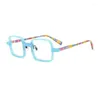 Montature per occhiali da sole Occhiali da vista quadrati personalizzati fatti a mano di alta qualità Montatura per occhiali da vista da uomo Occhiali da vista Miopia Lettura da donna Prescrizione