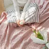 Decke Sommer Reine Baumwolle Gaze Werfen Einzel Doppelbett Kühl Handtuch Quilt Sofa Bett Abdeckung Tagesdecken Auf Die Betten HKD230922