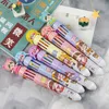 Cartoon Ten Color Ballpoint Pen Mobile High Beauty Multi color One Student Multi function Handheld Pen Color