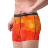 Sous-vêtements abstraits ruches sous-vêtements feu de camp impression pochette qualité boxer shorts slips sexy doux homme culotte grande taille