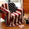 Blankets UK USA Flag American Blanket Mat Cover Bedspread Star Sofa Cover Cotton Air Bedding Room Decor Tapestry Throw Rug United States HKD230922