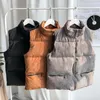 Gilets pour hommes Gilet en velours côtelé Couleur unie Manteau à col montant à simple boutonnage Automne et hiver Veste sans manches