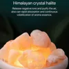 1pc Himalayan Crystal Salt Stone Humidifier and Essential Oil Diffuser - Ultrasonic Aroma Diffusers for Home, Office