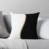 Pillow Black And White Gold Wave Throw Sofa Cover Covers For Living Room S