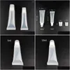 Packaging Bottles Wholesale 10Pcs 5Ml/10Ml Bottle Refillable Empty Cosmetic Tubes Lip Gloss Clear Containers Makeup Tools11 Drop Del Ot5Vb