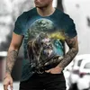 Homens Camisetas 2023 Impressão 3D T-shirt Verão Extra Grande Manga Curta Top Pulôver Moda Roupas de Rua Legal