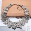 Chokers Moda Faux Pérolas Grande Colar Declaração Gargantilha Colar Mulheres Indiano Étnico Cristal Strass Big Bib Colar Jóias 230921