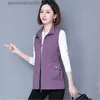 Gilet da donna UHYTGF Gilet primaverile estivo Cappotto coreano senza maniche da donna Gilet sottile femminile Mamma di mezza età Top casual Capispalla 2102 L230922