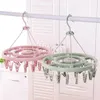 Kleiderbügel Erwachsene Winddicht Kleiderbügel Kunststoff 24 Clip Kinder Socken Rack Baby Home Multifunktionale Trocknen