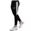 Calças masculinas jogger sweatpants listra lateral cônico treino correndo calças casuais 230922