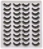 False Eyelashes 20 pairs natural Thick false eyelashes long makeup 6d mink eyelashes eyelash extension mink eyelashes for beauty 230921