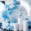 Andra festliga festförsörjningar 2021 White 3st Round Cake Stand Iron Dessert Table Welcome Wedding Decoration Plinth255V