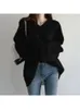 Women's Sweater's Sweater Oneck Pullovers Knit Long Sleeve Top Korean Fashion Y2k Vneck Base Layer Loose Pullover Women 231017