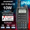 Talkie-walkie Baofeng UV-16 Max Talkie-walkie 10W 8800mAh haute puissance 128 canaux longue portée double bande Typ-C Jack mise à niveau UV-10R uv9r HKD230922