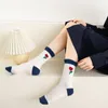 Chaussettes japonaises imprimées de dessins animés pour femmes, Kawaii, mignonnes JK Lolita, douces filles, à volants, Harajuku, Vintage, Streetwear, longues