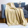 Blankets Camping Blanket Beach Picnic Houndstooth Tassels Soft Outdoor Blanket Home Decorate Tapestry Nap Blanket Mats Travel Rug HKD230922