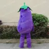 Costumi della mascotte della melanzana viola di prestazione Vestito del personaggio dei cartoni animati Vestito di carnevale per adulti Taglia Abiti di carnevale per feste di Natale di Halloween