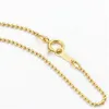 Colares de pingente BTOO Real 14K Gold Filled Bead Chain Colar 1mm 1 2mm 1 5mm Jóias Minimalista Mulheres Jóias 230922