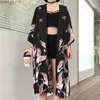 Damesblouses Shirts Kimono Vest Damestops en Japanse streetwear Dames Zomer Lang shirt Dames Damesblouse Kleding 230921