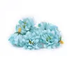 Decorative Flowers 20/50Pcs Silk Artificial European Retro Carnation Flower Head Wedding Home Party Decoration Scrapbooking Christmas Gift