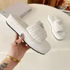 Summer Woven Flats Brand Fashion Female Round Toe Comfort Beach Holiday Slippers New Designer Open Toe Cross Strap Lazy Sandals Outdoor Vacation Shoes