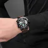 Reloj Hombre GOLDENHOUR Mode Sport Männer Uhr erkek kol saati Digitale Leder Männliche Uhr Military Wist Uhr Relogio Masculino277y