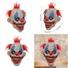 Party Masks Horrible Realistic Scary Clown Mask for Halloween Festival Face X3UC 230705 Drop Delivery Home Garden Festive Supplies DHTVL