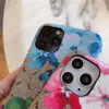 Capas de telefone com impressão de letras de flores para iPhone 15 14 13 12 11 Pro Xs Max Xr 8 7 Plus 7plus 8plus Capa de TPU rígida Samsung Galaxy S23 S22 S21 S20 S10 S9 S8 Note 20 Ultra 10 9