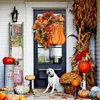 Christmas Decorations Autumn Decor Wreath Garland for Front Door Pumpkin Leaf Flower Garland for Thanksgiving Harvest Home Decor R230922