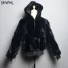 Womens Fur Faux Whole High Quality Rabbit Jacket Coat Natural skin Hooded Fashion 230922