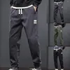 メンズパンツカーゴコットンカジュアルワークパンツジョガーアウトドアハイキングスウェットパンツ男性用ズボン