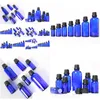 Förpackningsflaskor grossist 2021 Cobalt Blue Glass Euro Droper 5 ml 10 ml 15 ml 20 ml 30 ml 50 ml 100 ml kosmetisk eterisk olja på drop de dhyoi