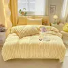 Bedding Sets High Grade Velvet Set Luxury 4pcs Winter Soft Thick Plush Quilt Cover Coral Fleece Bed Sheet And Pillowcase