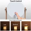 Sacs polochons 360 ° rotatif portable pliable lanterne tente lampe tactile veilleuse USB rechargeable LED lumières de bureau sans fil