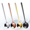 Coffee Scoops 304 Stainless Steel Tea Spoon Gold Small Round - The Ultimate Kitchen Essential For Elegance And Durabilit