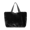 Large Capacity Fur Handbag European American Street Trend Shoulder Bags Imitation Mink Tote Bag Luxury for Women 220923