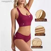 Ensembles de soutiens-gorge CINOON sans couture hauts ensemble Sexy taille basse culottes femmes sous-vêtements sans armature costume rembourré soutiens-gorge ensemble dos nu belle dos Lingerie Q230922