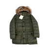 Parkas pour hommes automne et hiver veste épaisse 90 canard blanc moyen Long multipoches col en fourrure manteau à capuche 230922