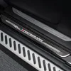 Accessoires de seuil de porte, plaque de protection, autocollants de protection de seuil de porte en Fiber de carbone pour BMW F10 F30 F34 E70 X1 X5 X6, style de voiture 3515