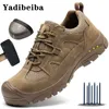 Boots Breathable Mesh Safety Shoes Men Construction Working Puncture Proof Work Sneakers Indestructible Male 230921