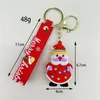 Porte-clés père noël pour téléphone portable, nouveau, sac de voiture, bonhomme de neige de noël, pendentif machine de poupée, petit cadeau