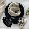 Bandanas Christmas Warm Scarf Printed Pattern Outdoor Riding Windproof Silk Rechargeable Heating Neck Drop Delivery Fashion Accessorie Dhojd